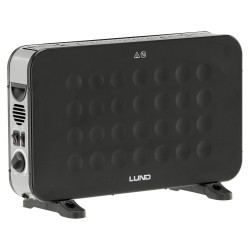 Конвектор с вентилатор LUND, 2000 W, черен
